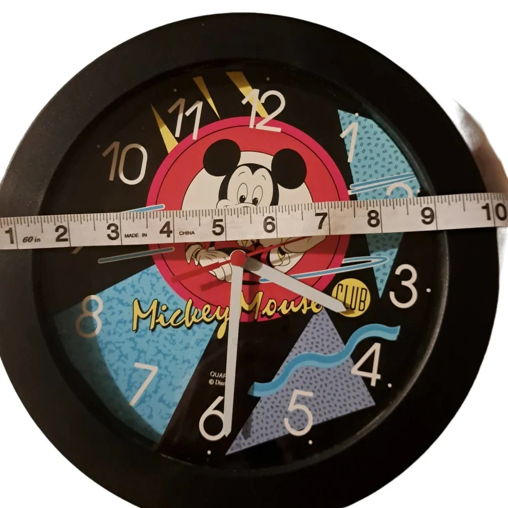 FABULOUS FIND!! Mickey Mouse Club 1990's 10 inch Wall Clock Works